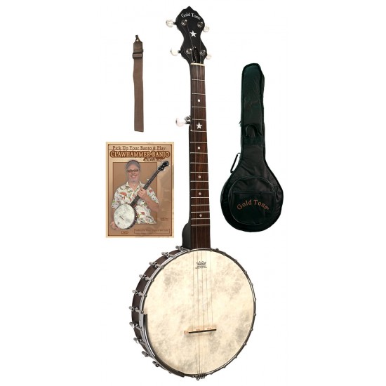 CC-OTA A-Scale Gold Tone Clawhammer Banjo Package