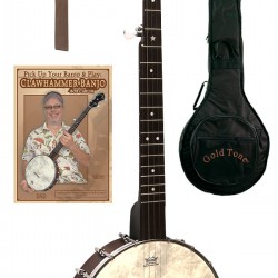 CC-OT Gold Tone Clawhammer Banjo Package