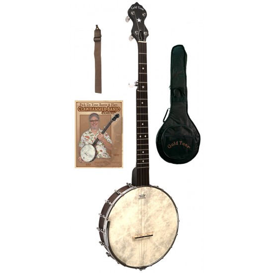 CC-OT Gold Tone Clawhammer Banjo Package