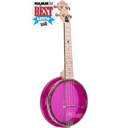 LG-A Gold Tone Little Gem (Amethyst): See-Through Banjo-Ukulele