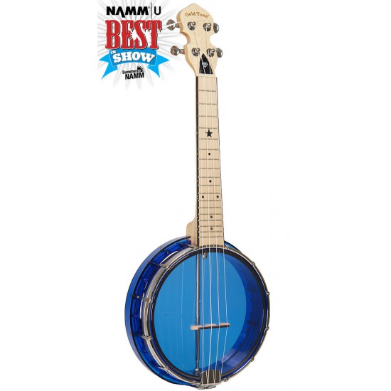 Gold Tone Little Gem (Sapphire): See-Through Banjo-Ukulele Gold Tone Little Gem (Sapphire): See-Through Banjo-Ukulele