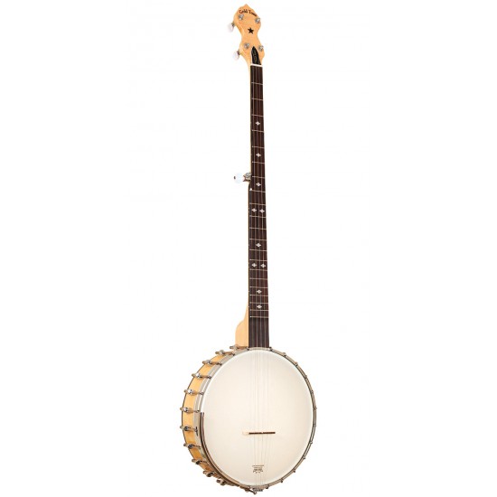 MM-150LN Gold Tone Maple Mountain Openback Banjo Long Neck Banjo