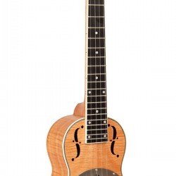 ResoMaple/Tenor Gold Tone Tenor-Scale Curly Maple Resonator Ukulele 